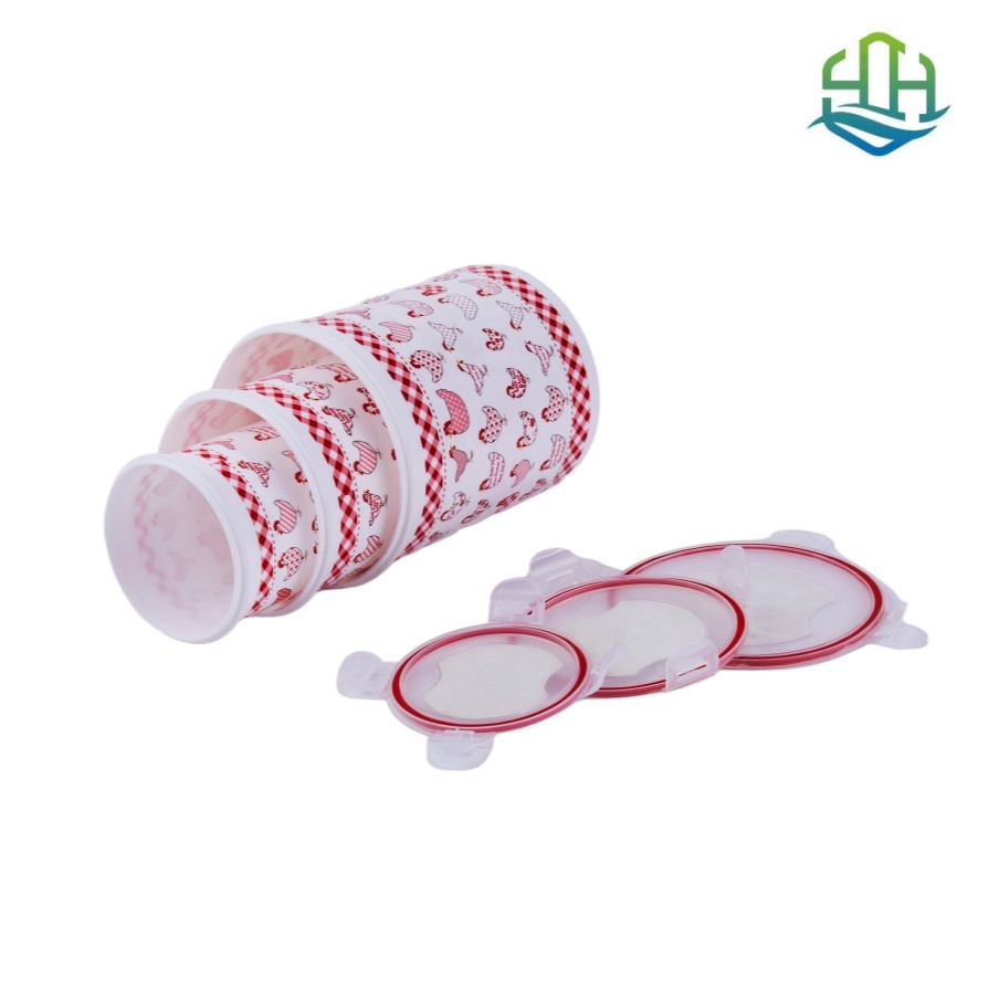 Ensemble de boîtes de rangement empilables 3 pièces