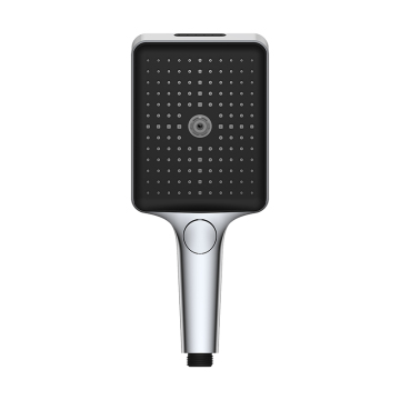4-in-1 Square Rain Shower Head with Self-Cleaning Nozzle and Handheld Spray Gun