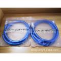 Blue PVC shower hose for handled shower