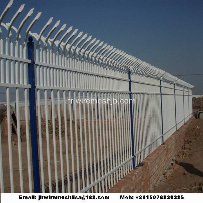 Mur de clôture en acier zingué de haute qualité