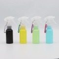 Fabricantes Cores personalizadas 30ml 50ml 60ml Pet Sinitizador de álcool portátil frasco de spray com chaveiro