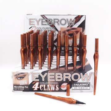 Tailaimei 24H wasserdichtes Vier -Klauen -Brauenstift - Private Label Eyebrow Stempelstempel