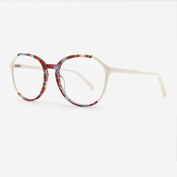 Fashion Angular Round Acetate Women`s Optical Frames 23A3062