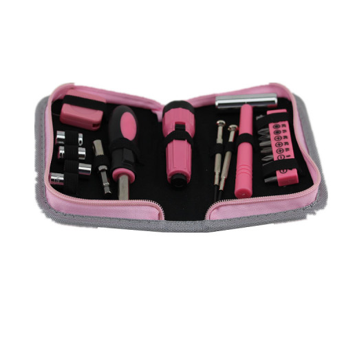 Pink tool set kits professional household hand tools