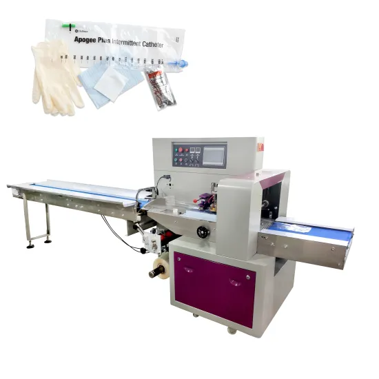 Medical PE Nitrile Silicone Latex Gloves Flow Packing Machine