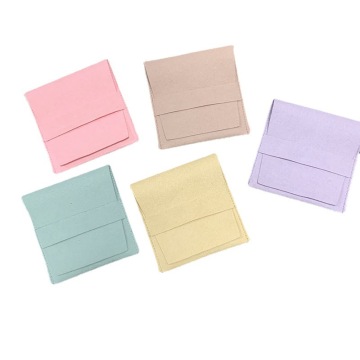 Candy Color Velvet Small Gift Bags with Custom Logo