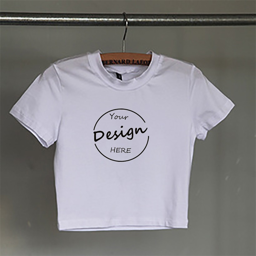 T-shirt da donna personalizzata versatile bianca