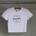 Weißes vielseitiges kundenspezifisches Frauen-T-Shirt