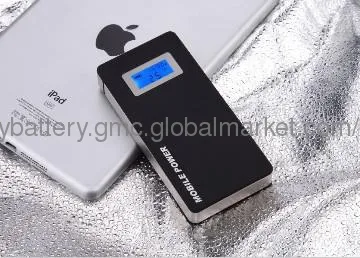 Cell phone portable charger with lcd power indicator power bank 6000MA