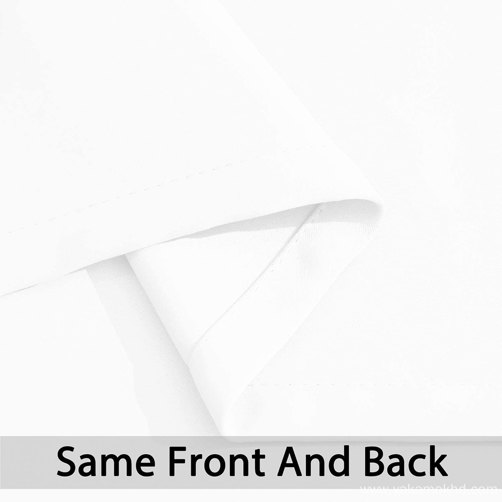 Pure White Blackout Curtains 63 Inch Long
