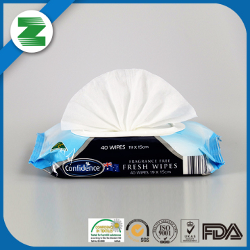 Flushable spunlace kids cleaning wet wipes baby