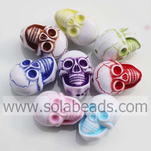 Groothandel 14 * 21 MM ketting Skull Shaped Charm Bead