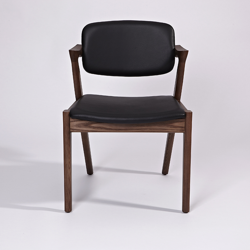 Genuine leather dining chair