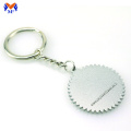 Metal custom embossed logo keychain