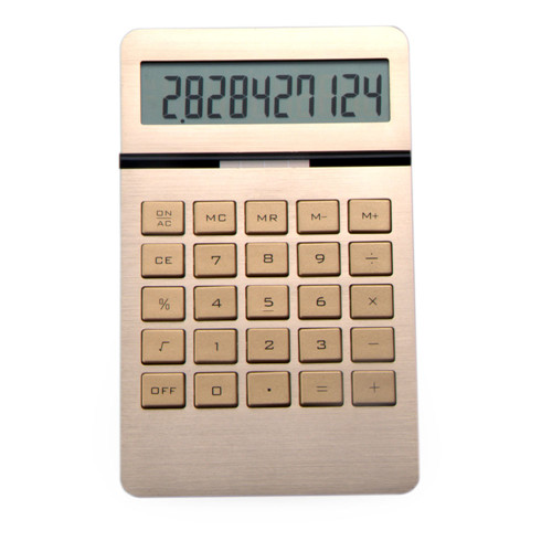 aluminum desktop calculator
