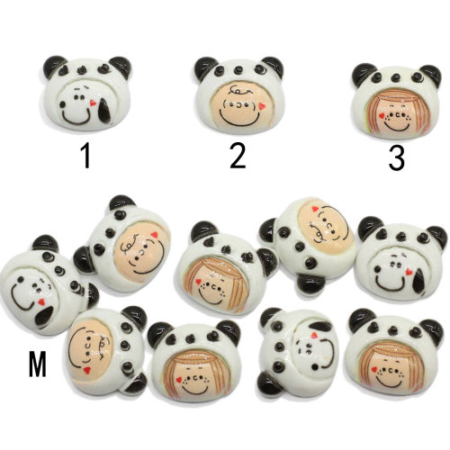 Cute Cartoon głowa żywica Flatback Cabochon Kawaii Cartoon zwierząt ozdoby na głowę dziecka DIY Scrapbooking kokardy do włosów akcesoria