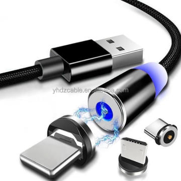 Hot Sale 3 in 1 USB Magnetic Charging Cable - USB to Type C & Micro for Samsung & Huawei