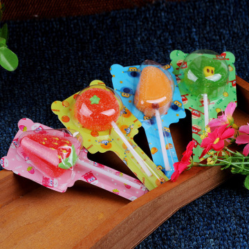 Wholesale Sour Jelly Gummy Lollipops with Unique Flavors in Box Packaging for Children and Adults