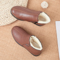 Warm soft soled mom shoes in winter