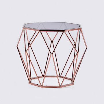 Goolee Delicate Artistic Metal Glass Home Goods Coffee Table
