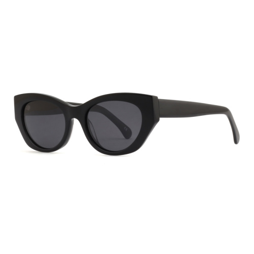 Women Fashion Geometric Polarized Shades Acetate Sunglasses