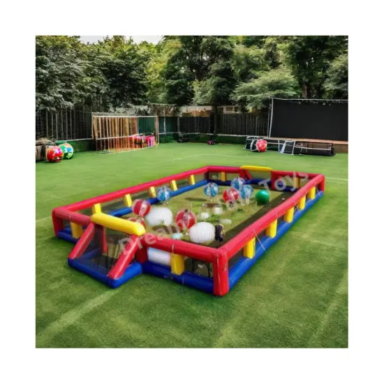 Inflatable Football Court: Bubble Soccer Field for Outdoor Sports Games and Team Camps