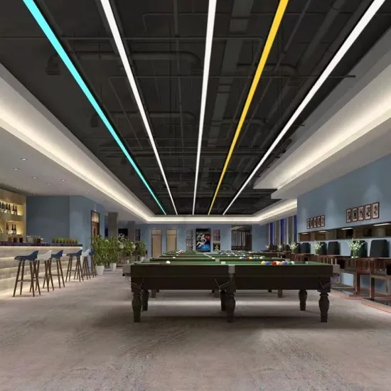 Linkable Hexagonal Square Rectangle LED Linear Pendant Light for Modern Decorative Office Hanging