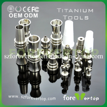18mm/14mm Direct Inject Domeless Titanium Nail (quartz nail / glass nail)