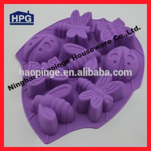 food grade insect shape silicone cake mould/silicone muffin tray