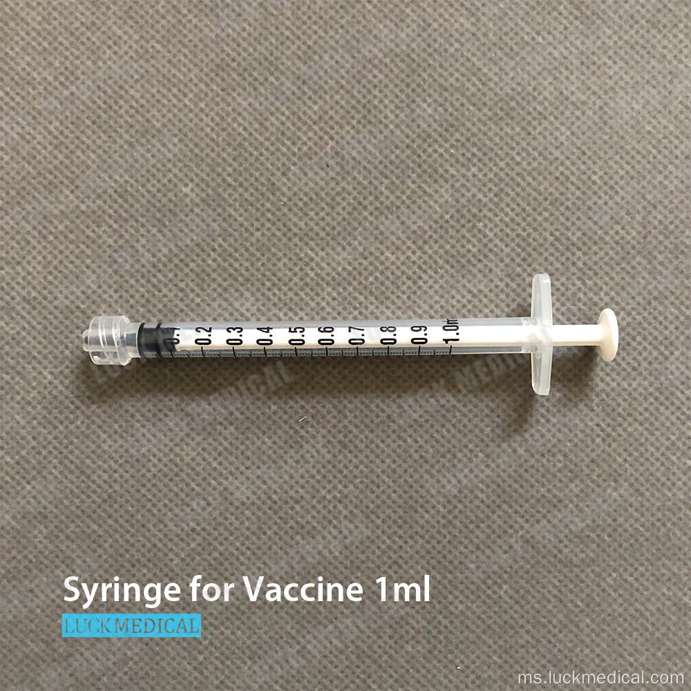 Jarum suntikan untuk vaksin covid 19 1ml
