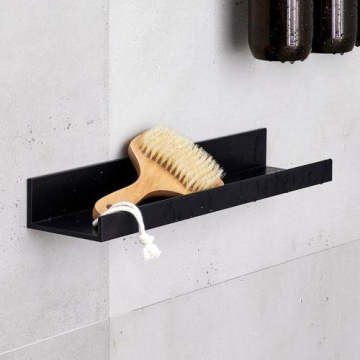 Mode schwarze Edelstahl-Wand-Duschkaddy
