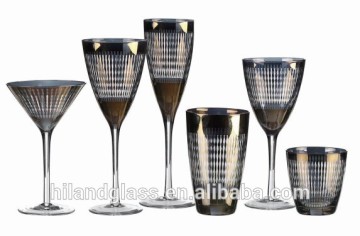 Promotional wholesale electropplating wine glass