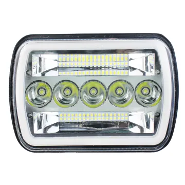 Universal Truck LED Headlight 5x7/7x6 Inch Square Led Headlamp for Jeep YJ Cherokee XJ H6052 H6053 H6054
