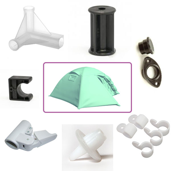 Plastic components for ourdoor kits