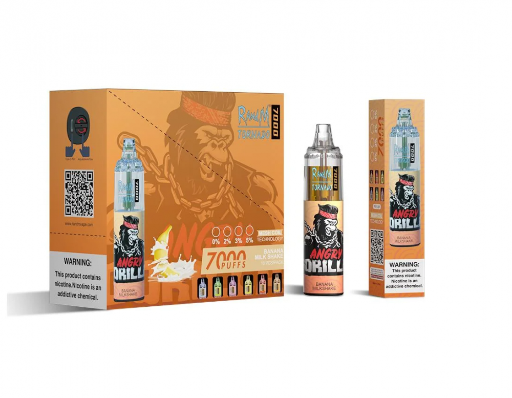 Randm tornado 7000 bocanadas de vape desechable cigarrillo electrónico