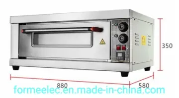 4.4kw Electric Oven 4400kw Hamburger Cake Baking Oven 1 Deck 1 Tray Commercial Pizza Oven