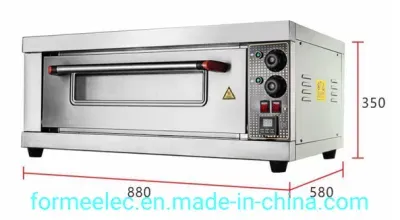 4.4kw Electric Oven 4400kw Hamburger Cake Baking Oven 1 Deck 1 Tray Commercial Pizza Oven