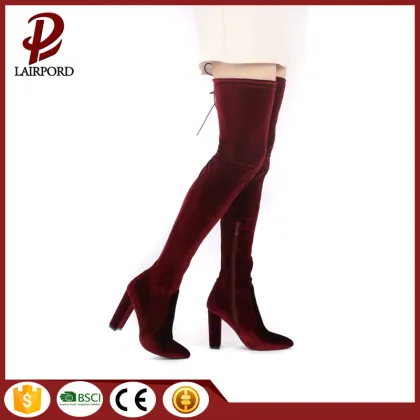 Crystal high heel over the knee boots