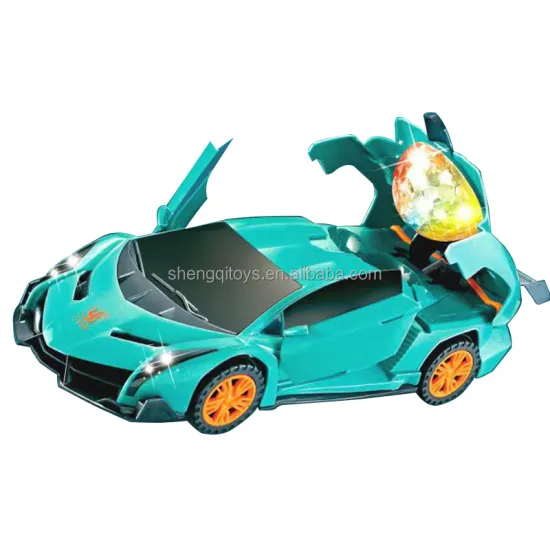 LK Toys Cheap Electric Rotating Sport Car: Features Doors Open, Collection Toy Car with Cool Light and Sound Effects