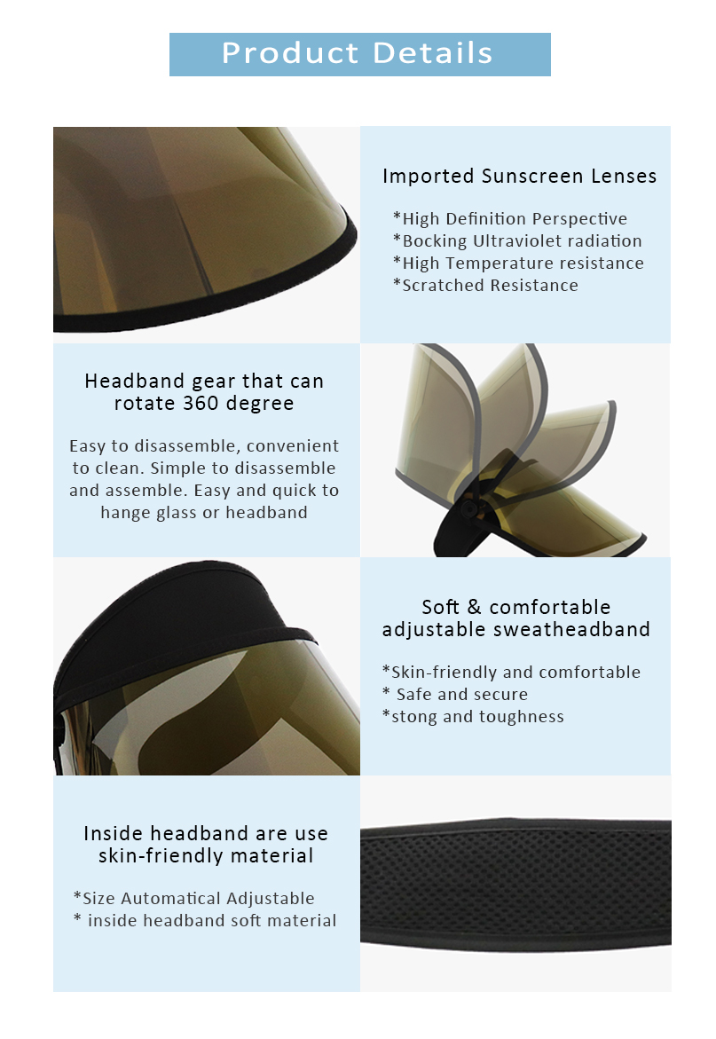 Gold Sun Visor Uv Protection