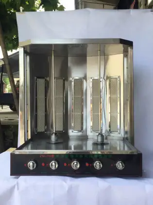 Gas Donner Kebab Shawarma Combined Grill Machine with Independent Temperature Control