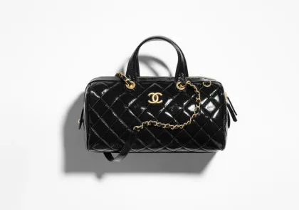 Classic Black Bowling Bag