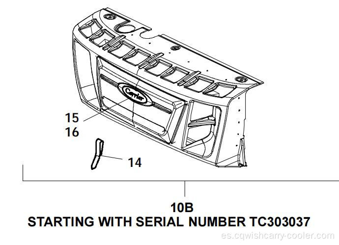 79-60808-00 cubierta delantera para supra para supra