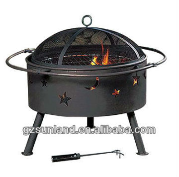 Camping fire pit grill