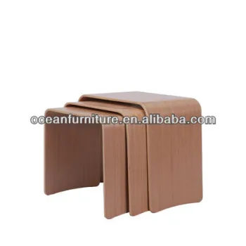 2014 new style 3 pcs bentwood oak veneer birch Coffee table set