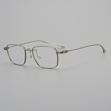 Titanium Optical Frame For Women Square Ultra-Light Titanium Eyeglasses Frame Factory