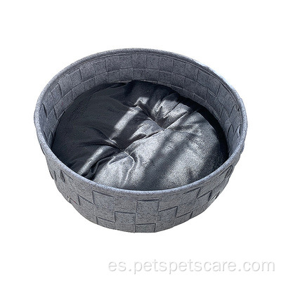 Envasado al vacío Camas para perros Gato Cama para perros gris