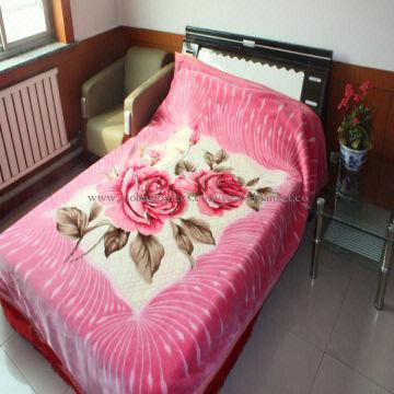 1ply 200x240cm Korean style raschel quality polyester blanket