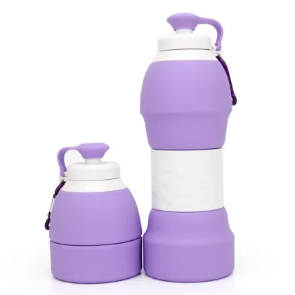 580ML Collapsible Silicone Portable Sports Water Bottle