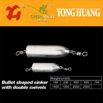 Bullet Shaped Sinker With Double Swivels